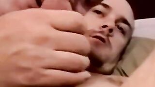 JoeSchmoeXXX.com - Real amateur homo gets a blowjob until exploding a cumload