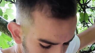 LecheLatinos.com - Latino studs Joel and Leo's intense outdoor bareback session under