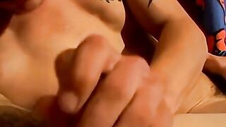 Inked jocks Gabriel and cain get smooth taboo big dick