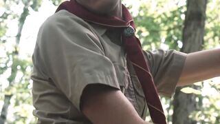 Hunk Jay Stryker bends James Blond over the tree and stretches him open