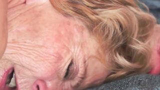 Fat granny Malya is pussy railed by younger dudes enormous dick