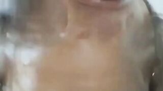 Girl Deep Throats and Swallows