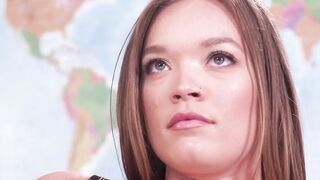 Mikes class taught teeny Katie Kush how to suck and cock ride