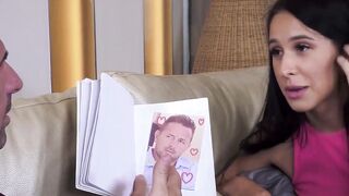 Alyssa Bounty's swallows cum from young cock