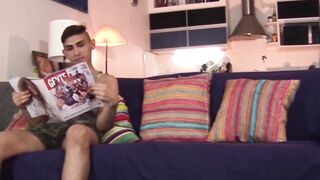 Passionate daddy and twink kissing leads to raw sex
