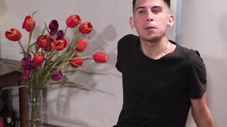 Two daddies leash twink and wreck his ass raw