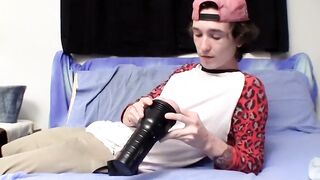 Young amateur edges big cock till it squirts hot jizz