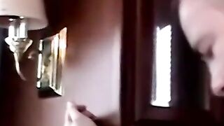 Youngster drains mature cock with expert throat skills
