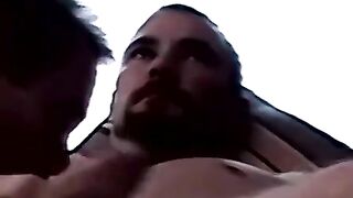 Youngster drains mature cock with expert throat skills