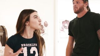 WTF! Stepdaughter's Sprung A Leak! Julia James is HOT AS FUCK!
