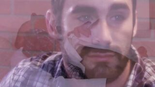Gay guy stroked then pounded by hairy muscle stud