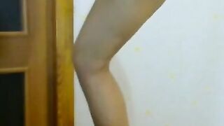Beautiful Russian Blonde MILF Orgasms with Dildo