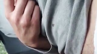 Asian MILF Gives a Handjob in a Car