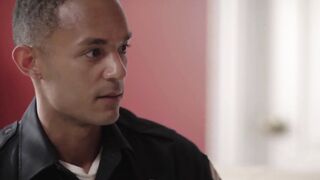 Black AJ Sloan bounces big dick while riding Cliff Jensen