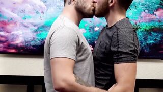Luke Hudson takes Tyler Castles dick deep in his FTM cunt
