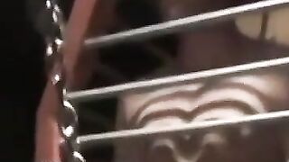 MuscleJockBound.com - Chet Walker suffers heavy chain tugging his meat