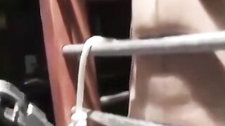 MuscleJockBound.com - Chet Walker suffers heavy chain tugging his meat