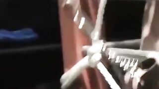 MuscleJockBound.com - Chet Walker suffers heavy chain tugging his meat