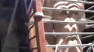 MuscleJockBound.com - Chet Walker suffers heavy chain tugging his meat