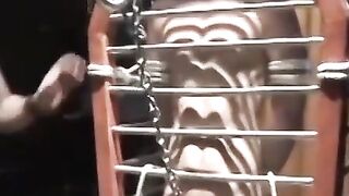 MuscleJockBound.com - Chet Walker suffers heavy chain tugging his meat