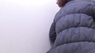 Pure Asian girls dash to the restroom to empty full bladders