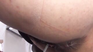 Japanese girls lose control peeing in public restroom stalls