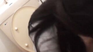 Extremely horny Japanese keeps stroking wet hairy vag