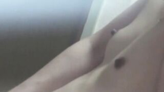 I probe my Japanese slit aiming for explosive climax rush