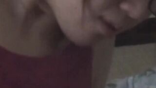 Vibrator pleased the slit of this Asian babe in solo session