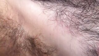 Hairy Joey K handles his pulsing cock to cum for viewers