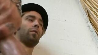 RealAltGuys.com - Tattooed amateur jock enjoys voyeur watching him jerk off