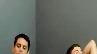 JoeSchmoeXXX.com - Young amateur cums after his tattooed lover pounds him deep and ha