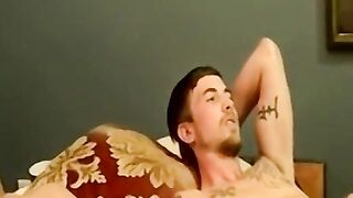 JoeSchmoeXXX.com - Young amateur cums after his tattooed lover pounds him deep and ha