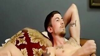JoeSchmoeXXX.com - Young amateur cums after his tattooed lover pounds him deep and ha