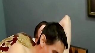 JoeSchmoeXXX.com - Young amateur cums after his tattooed lover pounds him deep and ha
