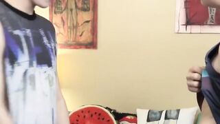 RawTwinkys.com - Twink's balls licked and rimmed before a raw bareback pounding