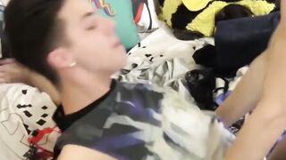 RawTwinkys.com - Twink's balls licked and rimmed before a raw bareback pounding