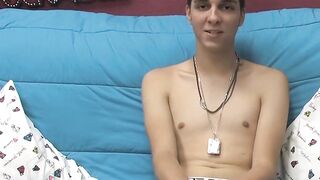 BoyObsession.com - Barely legal Rany's big cock solo wank and cumshot