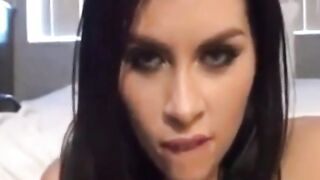 Dirty-Talking Latina Helps With Jerking Off