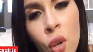 Dirty-Talking Latina Helps With Jerking Off