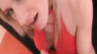 German Blonde Amateur Swallows Cum