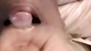 Young amateur emptied by deviant's throat pumping lips