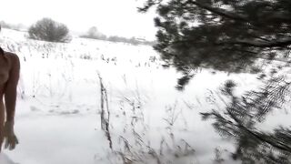 Blonde Russian Girl Naked in the Woods