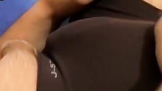 Jocks relentless solo jerk session craving more action