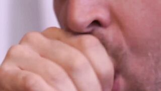 Two guys share passion through hard anal pounding