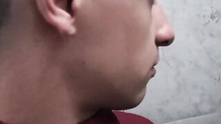 Ayun fulfills desires by deepthroating my hard cock