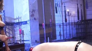 Huge tits Mistress MILF Cherry Thorn Femdom punishment of submissive Fluffy