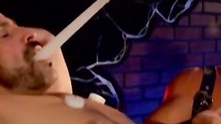MuscleJockBound.com - Duke Rivers splashes hot cum from swollen balls