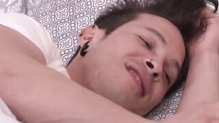 Ginger moans as hunk rims then pounds his tight hole