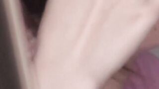 My Japanese slit craves play so I vibrate it for relief